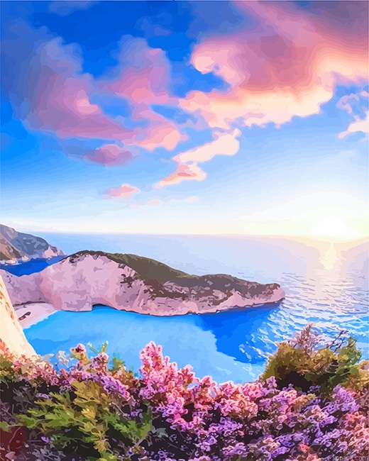Navagio Beach New Painting By Numberss.png