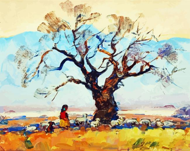 Navajo Shepherdess By Marjorie Reed Painting By Numberss.png