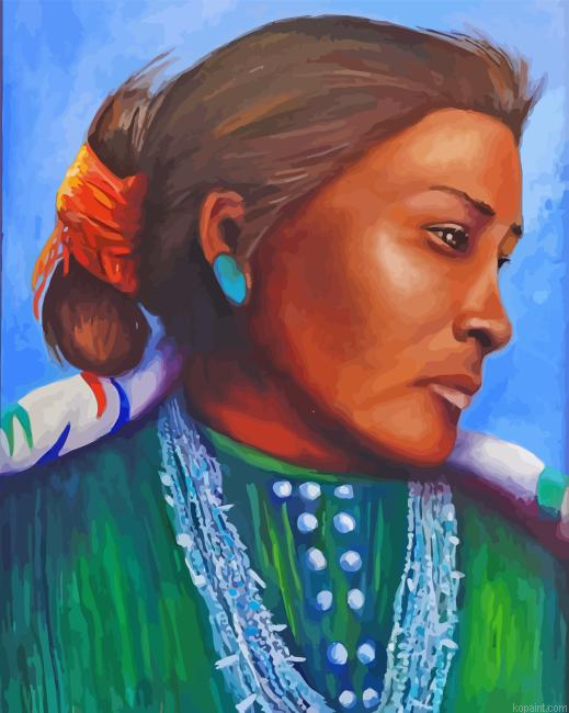 Navajo Woman Art Painting By Numberss.png