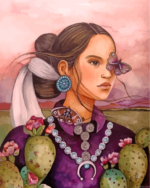 Navajo Woman Painting By Numberss.png