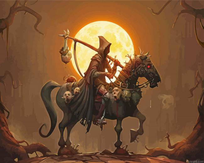 Nazgul Lord Of The Rings Painting By Numberss.png