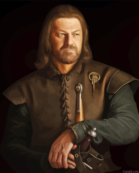 Ned Stark Character Art Painting By Numberss.png
