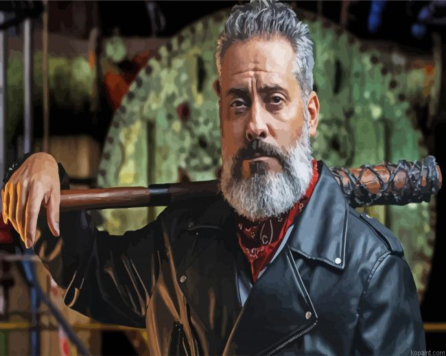 Negan The Walking Dead Painting By Numberss.png