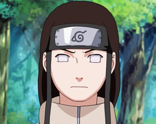 Neji Anime Naruto Painting By Numberss.png