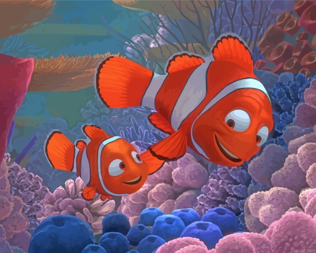 Nemo And Marlin Painting By Numberss.png