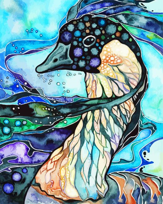 Nene Bird Art Painting By Numberss.png