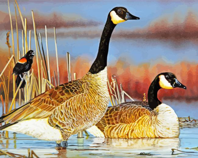Nene Hawaiian Goose Painting By Numberss.png