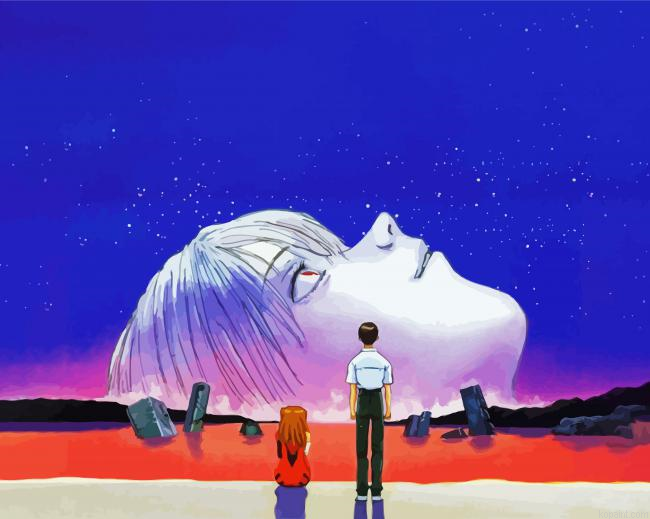 Neon Genesis Evangelion Japanese Anime Paint By Numbers