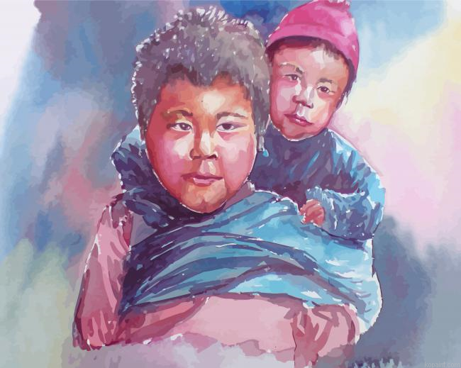 Nepali Watercolor Children Painting By Numberss.png