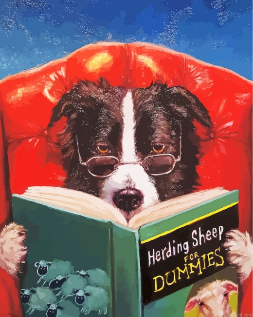 Nerdy Dog Painting By Numberss.png