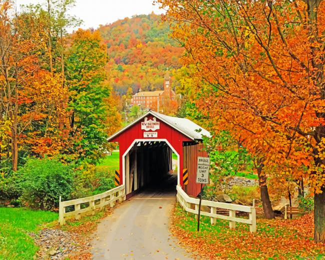 New Baltimore Covered Bridge Painting By Numberss.png
