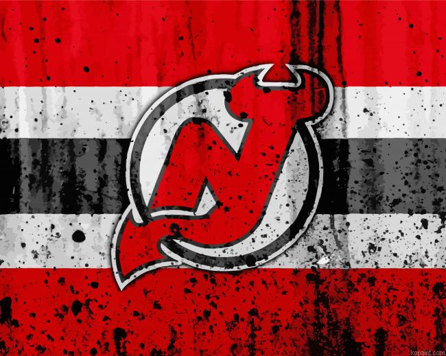 New Jersey Devils Ice Hockey Club Paint By Numbers