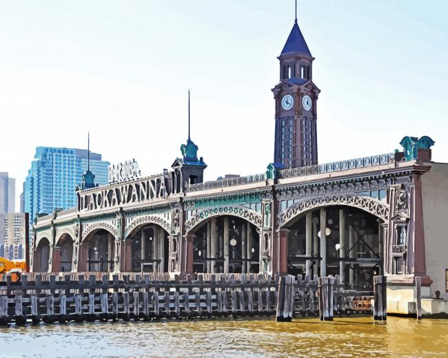 New Jersey Hoboken Terminal Painting By Numberss.png