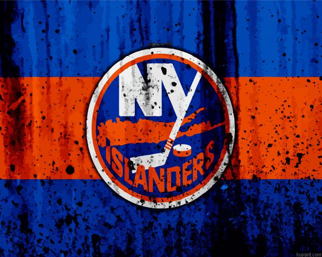 New York Islanders Logo Art Painting By Numberss.png
