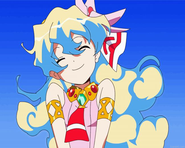 Nia Teppelin Gurren Lagann Anime Painting By Numberss.png