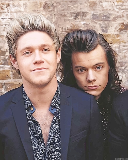 Niall Horan And Harry Styles New Painting By Numberss.png