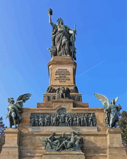 Niederwalddenkmal In Rudesheim Painting By Numberss.png