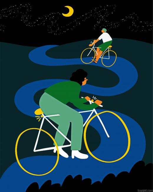 Night Cycling Painting By Numberss.png