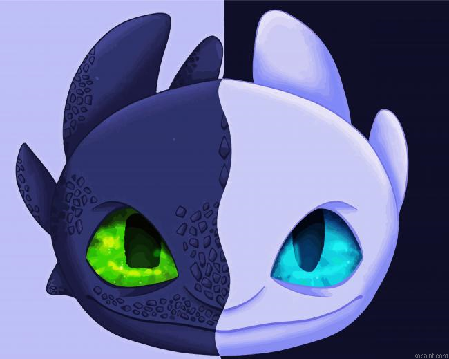 Night Fury Animation Painting By Numberss.png