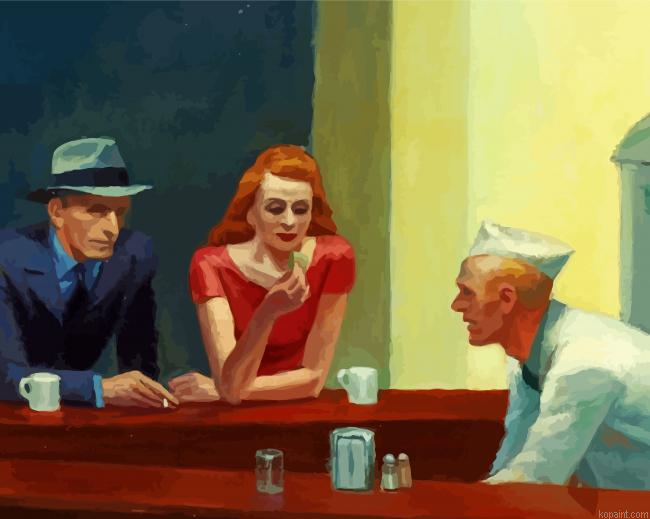 Nighthawks Artistic Paint By Numbers