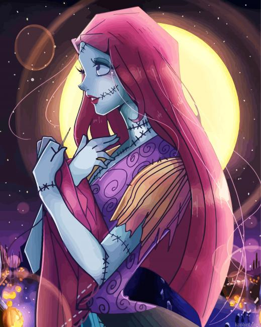Nightmare Before Christmas Sally Painting By Numberss.png