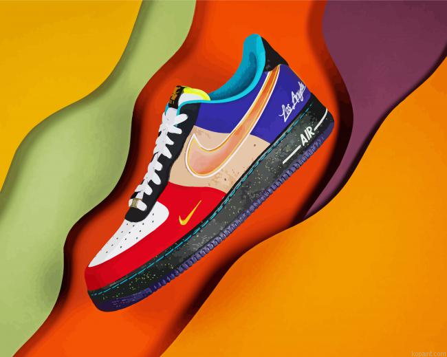 Nike Air Force Shoes Painting By Numberss.png
