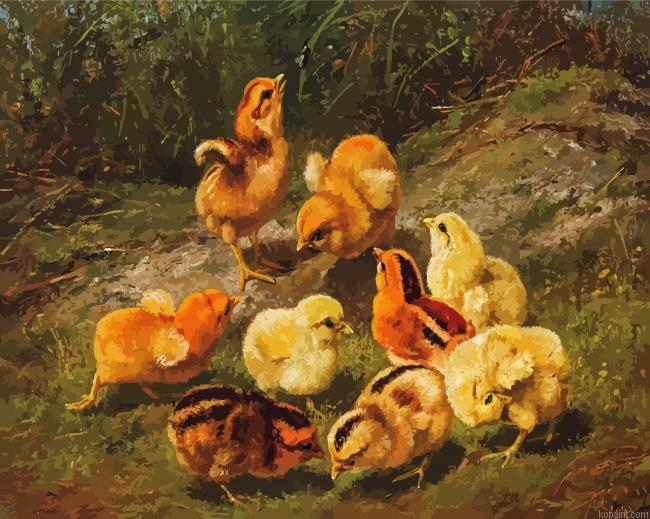Nine Chicks Paint By Numbers.png