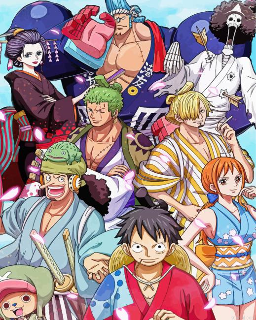 Nine Red Scabbards Akazaya One Piece Painting By Numberss.png
