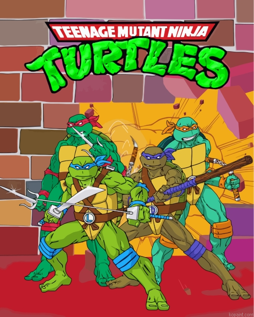 Ninja Turtles Superheroes Painting By Numberss.png