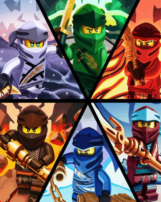 Ninjago Characters Paint By Numbers