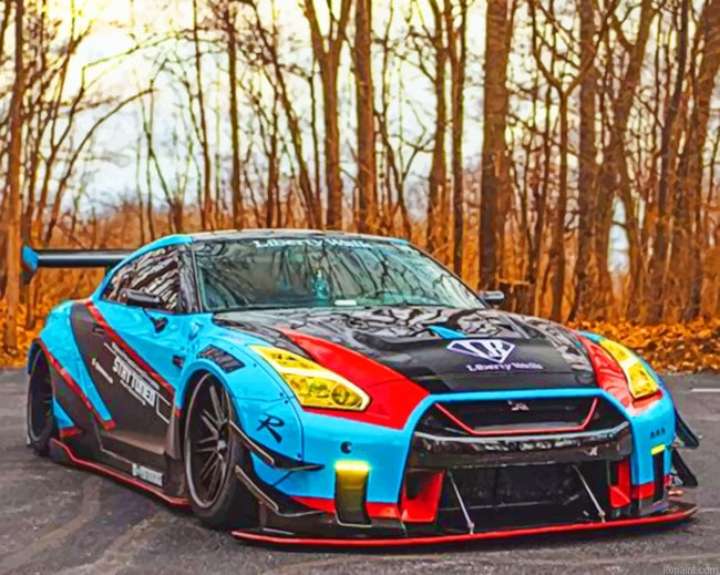 Nissan GTR Cars Paint By Numbers