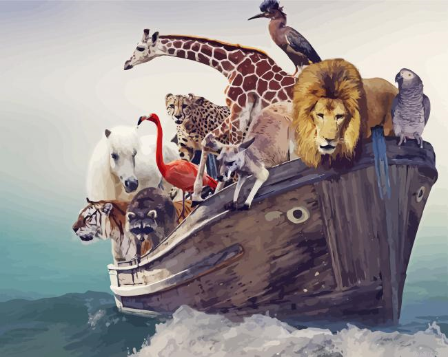 Noahs Ark Animals Painting By Numberss.png