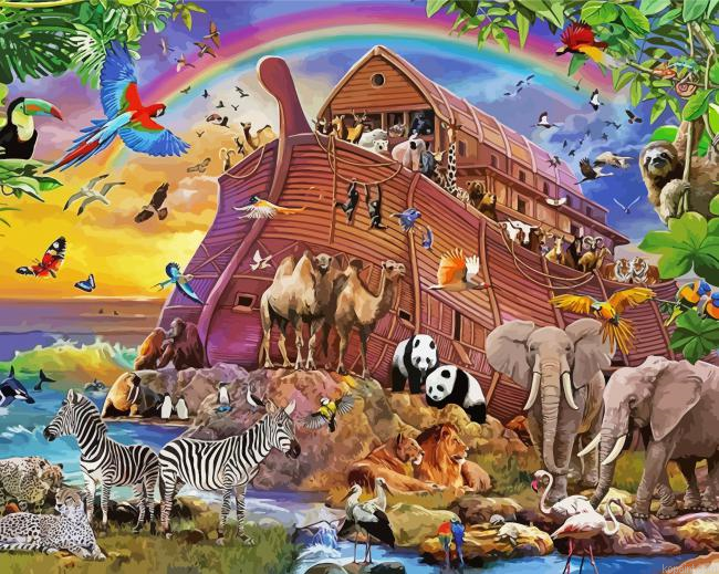 Noahs Ark Art Painting By Numberss.png