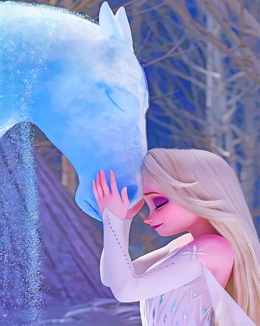 Nokk And Elsa Frozen New Painting By Numberss.png