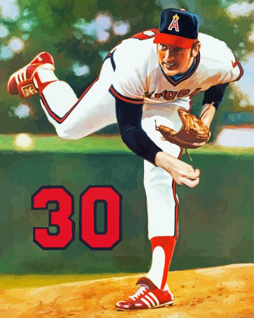 Nolan Ryan Angels Baseball Painting By Numberss.png