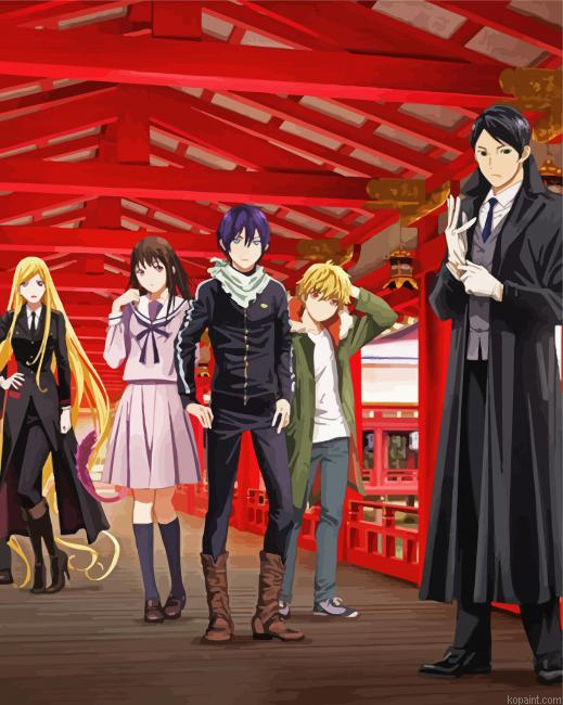 Noragami Anime Characters Painting By Numberss.png