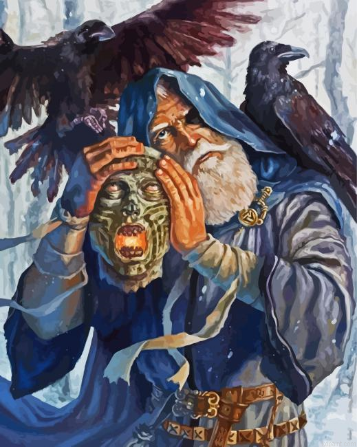 Norse Mythology Odin Animation Painting By Numberss.png