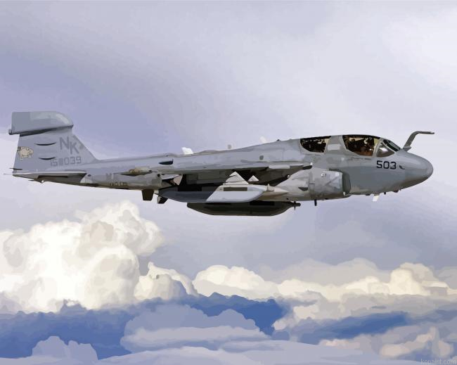 Northrop Grumman Ea6b Plane Painting By Numberss.png