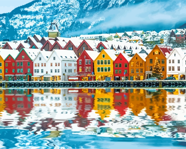 Norway Buildings Painting By Numberss.png