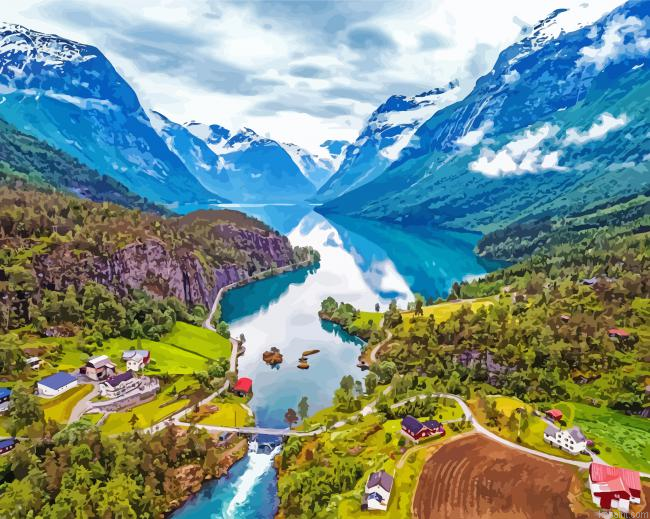 Norway Fjords Painting By Numberss.png