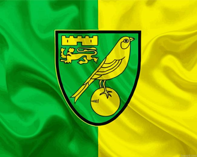 Norwich City Football Club Logo Painting By Numberss.png