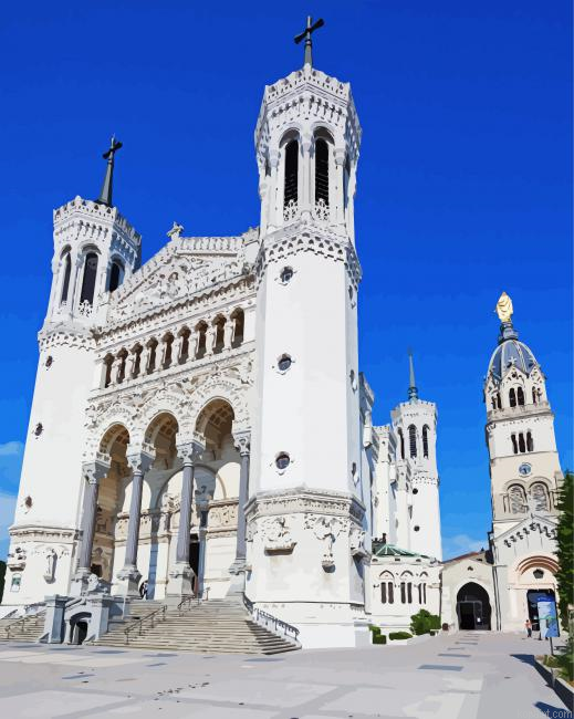 Notre Dame Fourviere Lyon Painting By Numberss.png