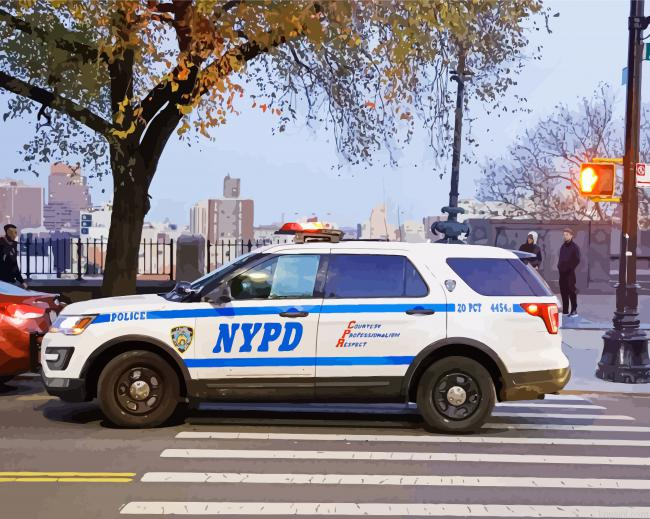 Nypd Car Painting By Numberss.png