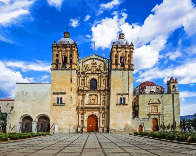 Oaxaca Templo De Santo Domingo Painting By Numberss.png