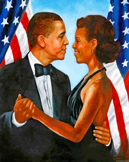 Obama And His Wife Painting By Numberss.png