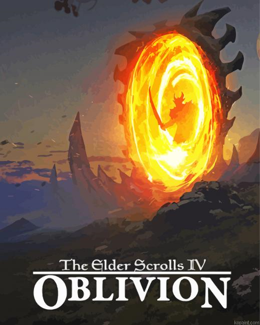 Oblivion Game Poster Painting By Numberss.png