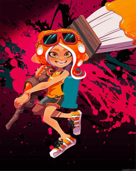 Octoling Splatoon Game Paint By Numbers.png