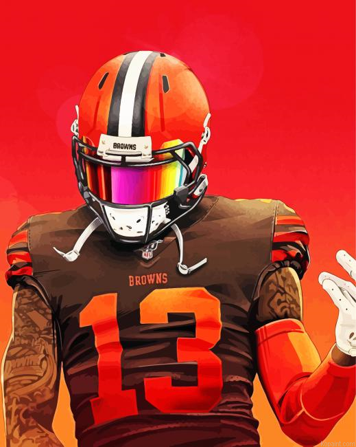 Odell Beckham Jr American Football Paint By Numbers