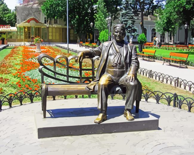 Odessa Monument To Leonid Utiosov Painting By Numberss.png