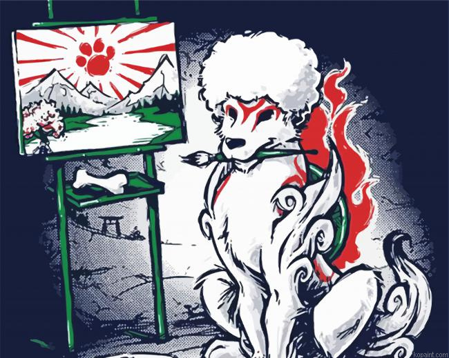 Okami Illustration Painting By Numberss.png
